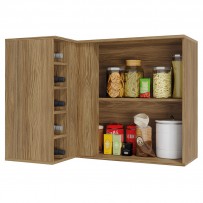 Armário Aéreo Cozinha Botanic 98 Cm 1 Porta Nogueira Fosco - Kappesberg