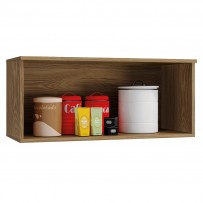 Armário Aéreo Cozinha Botanic 80 Cm 1 Porta Nogueira Fosco - Kappesberg