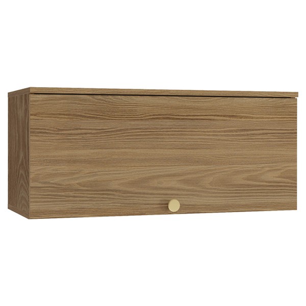 Armário Aéreo Cozinha Botanic 80 Cm 1 Porta Nogueira Fosco - Kappesberg