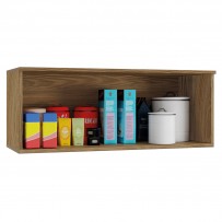 Armário Aéreo Cozinha Botanic 90 Cm 1 Porta Nogueira Fosco - Kappesberg