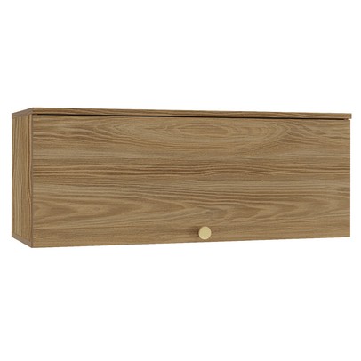 Armário Aéreo Cozinha Botanic 90 Cm 1 Porta Nogueira Fosco - Kappesberg