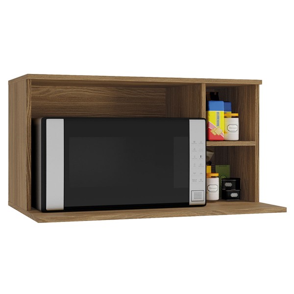 Armário Aéreo Cozinha Botanic 80cm Nogueira Fosco - Kappesberg