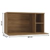 Armário Aéreo Cozinha Botanic 80cm Nogueira Fosco - Kappesberg