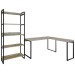 Conjunto Home Office Estilo Industrial 2 Peças Rush Carvalho - Pnr Móveis