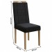 Cadeiras Kit 2 Cadeiras Cad150ea Veludo Preto - Kappesberg