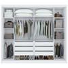 Guarda-Roupa Casal Toronto 2 Portas 100% Mdf com Espelho Branco - Móveis Lopas