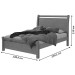 Cama de Casal Reali 100% Mdf Amêndoa Clean - Móveis Lopas