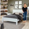 Cama de Casal Athenas Branco - Móveis Lopas