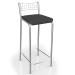 Banquetas Kit 2 Banquetas Genova Cromada Preto - Kappesberg