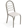 Cadeiras Kit 4 Cadeiras Holanda Nickel Branco - Kappesberg