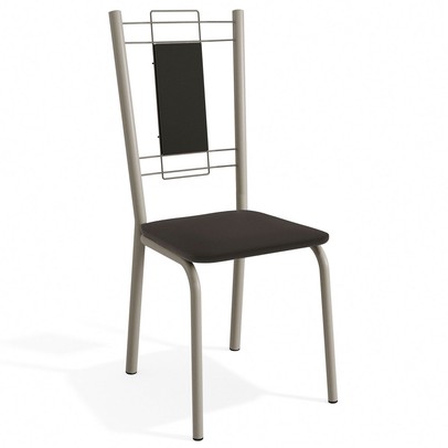 Cadeiras Kit 4 Cadeiras Florença Nickel Preto - Kappesberg