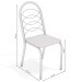 Cadeiras Kit 2 Cadeiras Holanda Nickel Branco - Kappesberg