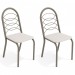 Cadeiras Kit 2 Cadeiras Holanda Nickel Branco - Kappesberg