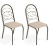 Cadeiras Kit 2 Cadeiras Holanda Nickel Nude - Kappesberg