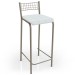 Banquetas Kit 2 Banquetas Genova Nickel Branco - Kappesberg