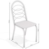 Cadeiras Kit 4 Cadeiras Holanda Cromada Branco - Kappesberg