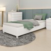Cama Box Solteiro Mônaco Neve - Tcil Móveis