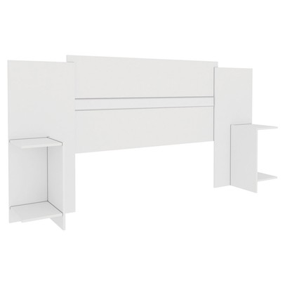 Cabeceira Queen Arizona 4 Prateleiras Neve - Tcil Móveis