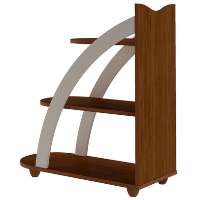 Mesa de Canto Andes Cedro/Off White - Artely Móveis