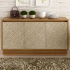 Balcão Buffet 3 Portas 1 Gaveta Natural/Palha Bb2611 - Tecno Mobili