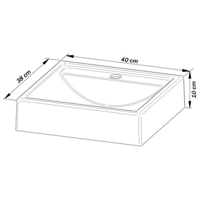 Cuba para Banheiro Quadrada Branco Bn3600 - Tecno Mobili