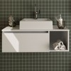 Armário de Banheiro 1 Porta Branco Bn3601 - Tecno Mobili