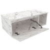 Armário de Banheiro 1 Porta Mármore Branco Bn3601 - Tecno Mobili