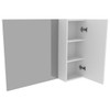 Armário de Banheiro 1 Porta 3 Prateleiras Branco Bn3602 - Tecno Mobili