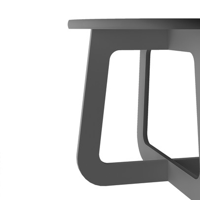 Mesa de Centro Jasmin 100% Mdf Grafite - Artely Móveis