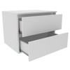 Armário de Banheiro 2 Gavetas Branco Bn3607 - Tecno Mobili