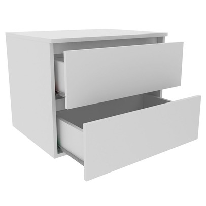 Armário de Banheiro 2 Gavetas Branco Bn3607 - Tecno Mobili