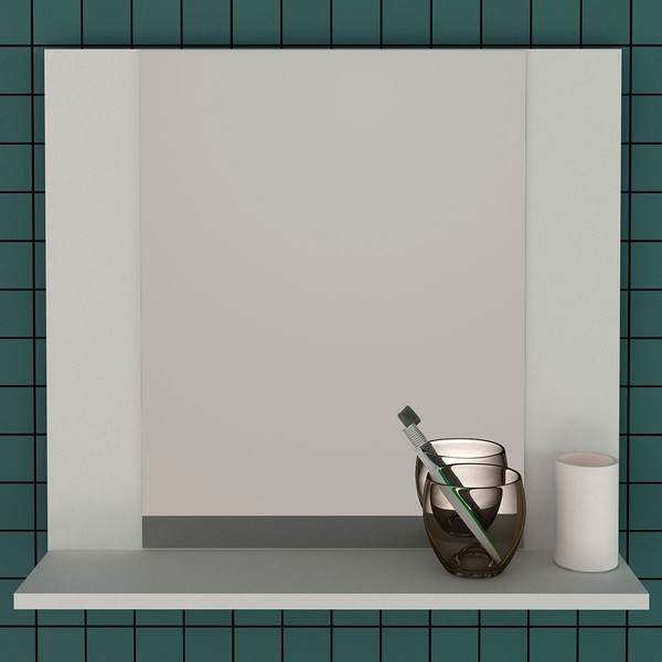 Armário de Banheiro 1 Prateleira Branco Bn3610 - Tecno Mobili