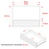 Armário de Banheiro 1 Porta 1 Gaveta Amêndoa/Mármore Lunar Bn3613 - Tecno Mobili