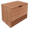 Armário de Banheiro 1 Porta 1 Gaveta Amêndoa Bn3613 - Tecno Mobili