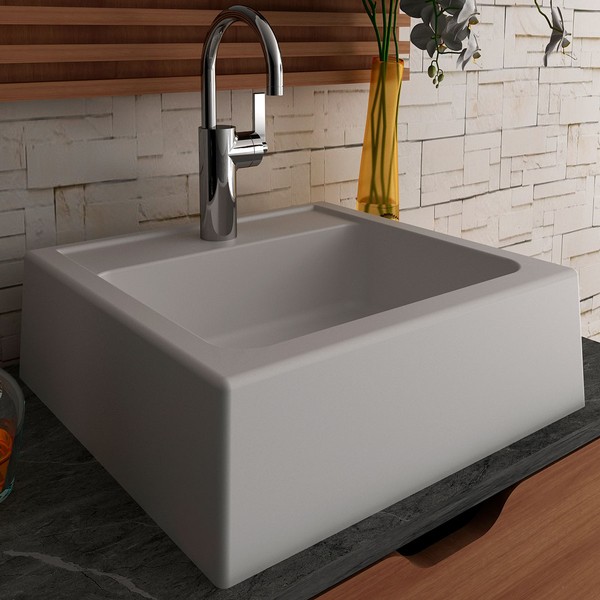 Cuba para Banheiro Quadrada Branco Bn3630 - Tecno Mobili