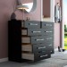 Cômoda 10 Gavetas Torres Preto Fosco - Pnr Móveis