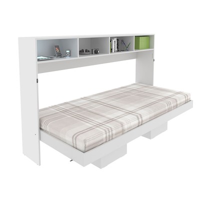 Cama de Solteiro Articulável 6 Prateleiras Branco Cm8020 - Tecno Mobili