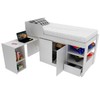 Cama Infantil Multifuncional 2 Portas com Escrivaninha Branco - Tecno Mobili