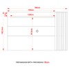 Painel para TV Até 65 Polegadas 1 Prateleira Natural/Palha Pa2914 - Tecno Mobili