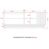 Rack para TV Até 60 Polegadas 2 Portas Natural/Palha R1480 - Tecno Mobili