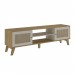 Rack para TV Até 75 Polegadas Charlotte 2 Portas Carvalho/Off White - Artely Móveis