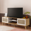 Rack para TV Até 75 Polegadas Charlotte 2 Portas Carvalho/Off White - Artely Móveis