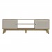 Rack para TV Até 75 Polegadas Charlotte 2 Portas Carvalho/Off White - Artely Móveis