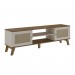 Rack para TV Até 75 Polegadas Charlotte 2 Portas Pinho/Off White - Artely Móveis