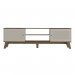 Rack para TV Até 75 Polegadas Charlotte 2 Portas Pinho/Off White - Artely Móveis