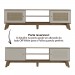 Rack para TV Até 75 Polegadas Charlotte 2 Portas Pinho/Off White - Artely Móveis