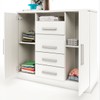 Cômoda Canadá 2 Portas 4 Gavetas 100% Mdf Branco - Panorama Móveis