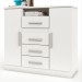 Cômoda Canadá 2 Portas 4 Gavetas Branco - Panorama Móveis