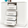 Cômoda Canadá 2 Portas 4 Gavetas Branco - Panorama Móveis