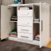 Cômoda Canadá 2 Portas 4 Gavetas Branco - Panorama Móveis